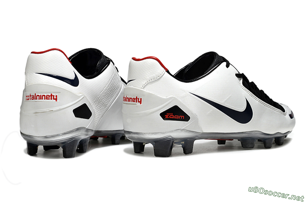 Men's Nike Air Zoom Total 90 Laser FG Football Boots - White/Black/Red 6