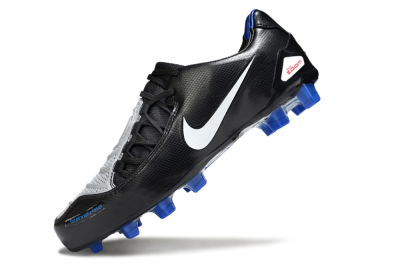 Men's Nike Air Zoom Total 90 Laser FG Football Boots - Black/White/Blue