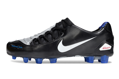 Men's Nike Air Zoom Total 90 Laser FG Football Boots - Black/White/Blue