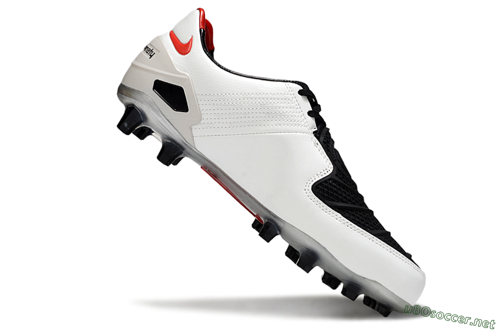 Men's Nike Air Zoom Total 90 III FG Football Boots - White/Red/Black 4