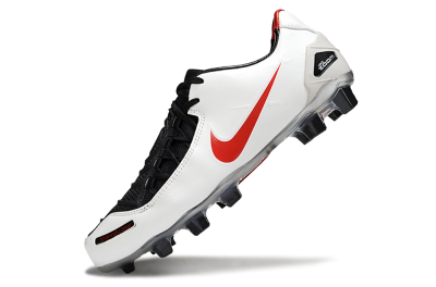 Men's Nike Air Zoom Total 90 III FG Football Boots - White/Red/Black
