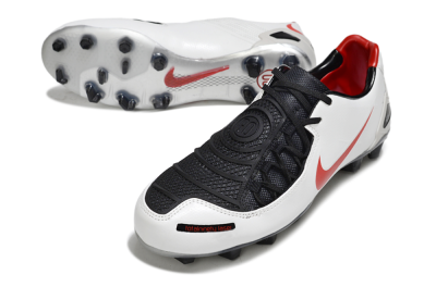 Men's Nike Air Zoom Total 90 III FG Football Boots - White/Red/Black