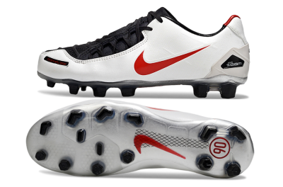 Men's Nike Air Zoom Total 90 III FG Football Boots - White/Red/Black