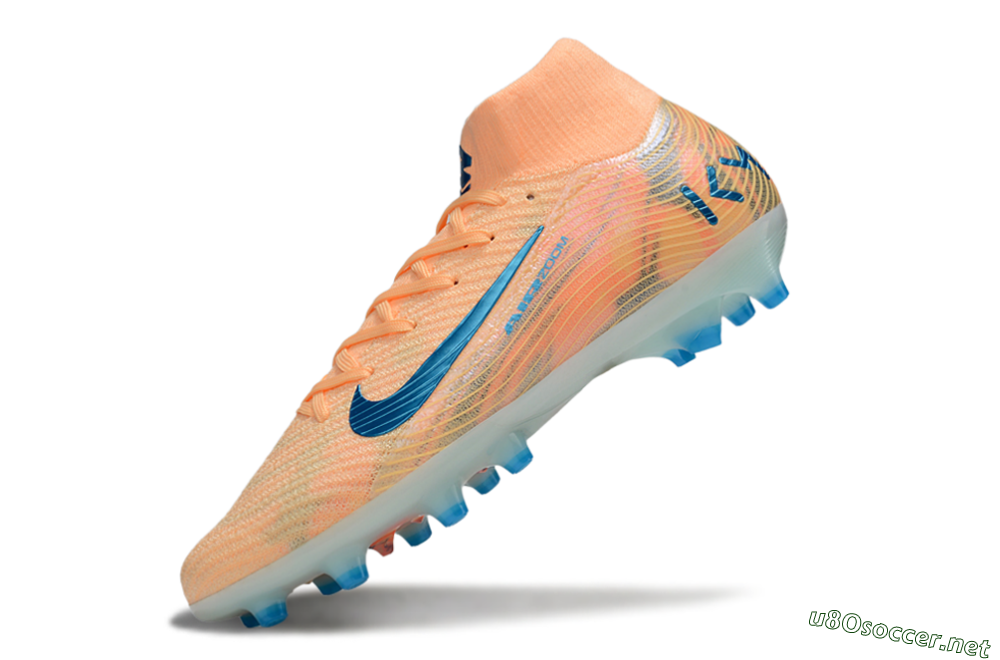Unisex Nike Air Zoom Mercurial Superfly 10 Elite AG Football Boots - Pink/Blue/Whtie 5