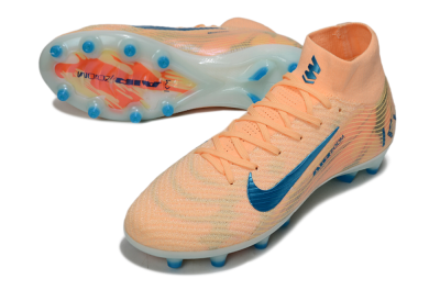 Unisex Nike Air Zoom Mercurial Superfly 10 Elite AG Football Boots - Pink/Blue/Whtie