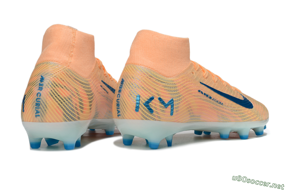 Unisex Nike Air Zoom Mercurial Superfly 10 Elite AG Football Boots - Pink/Blue/Whtie 6