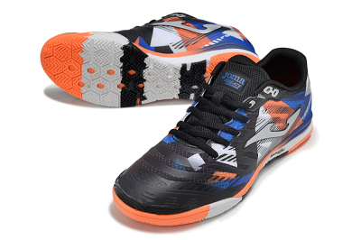 Men's Joma Top Flex IC Football Shoes - Black/Red/Blue