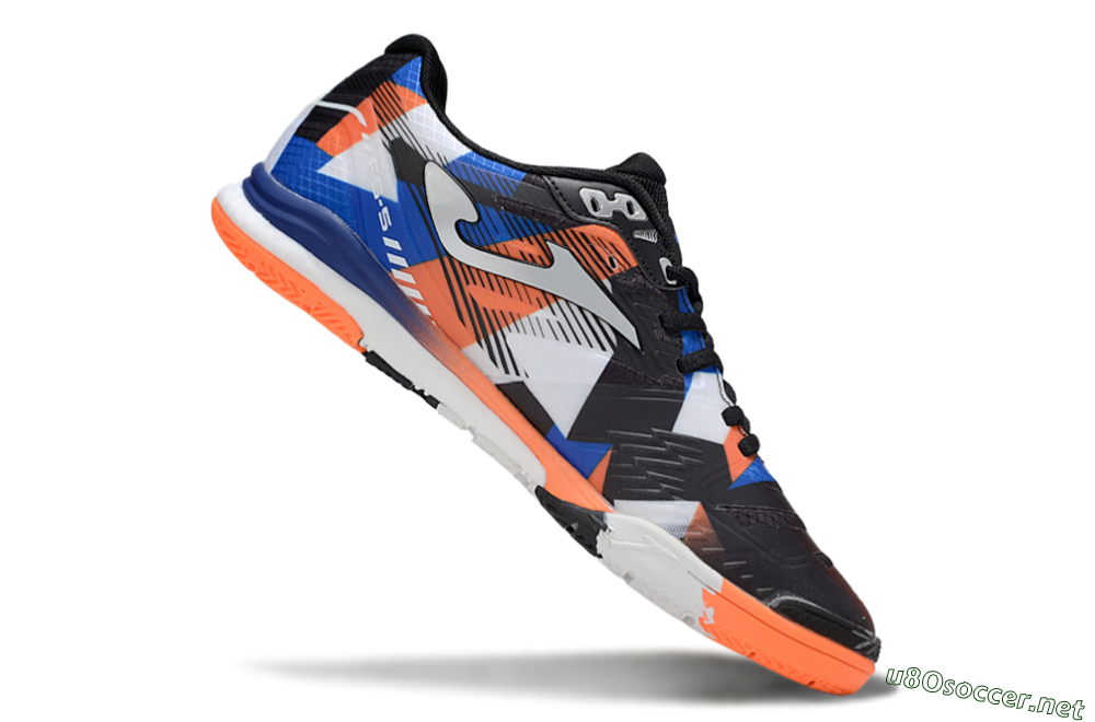 Men's Joma Top Flex IC Football Shoes - Black/Red/Blue 4
