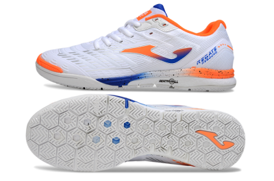 Men's Joma Top Flex IC Football Shoes - White/Blue/Red