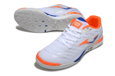 Men's Joma Top Flex IC Football Shoes - White/Blue/Red