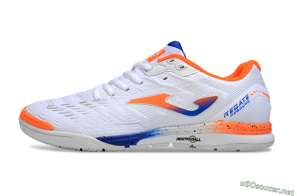 Men's Joma Top Flex IC Football Shoes - White/Blue/Red 0