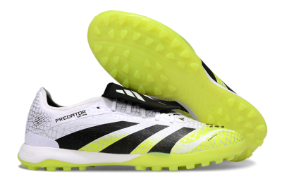 Men's Adidas Predator League Foldover Tongue TF Football Shoes - White/Black/Yellow