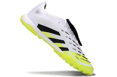 Men's Adidas Predator League Foldover Tongue TF Football Shoes - White/Black/Yellow