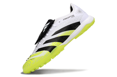 Men's Adidas Predator League Foldover Tongue TF Football Shoes - White/Black/Yellow