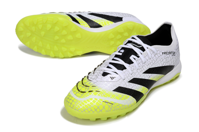 Men's Adidas Predator 25 Elite TF Football Shoes - White/Black/Yellow
