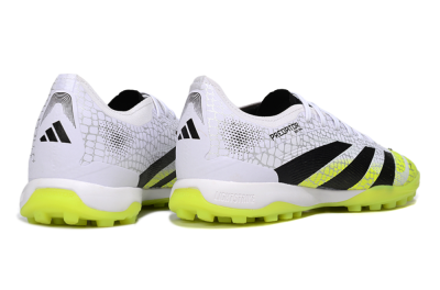 Men's Adidas Predator 25 Elite TF Football Shoes - White/Black/Yellow
