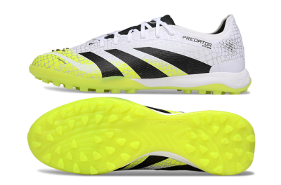 Men's Adidas Predator 25 Elite TF Football Shoes - White/Black/Yellow