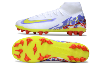 Men's Nike Air Zoom Mercurial Superfly 10 Academy AG Football Boots - White/Purple/Yellow