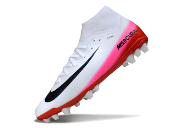 Men's Nike Air Zoom Mercurial Superfly 10 Academy AG Football Boots - White/Black/Pink
