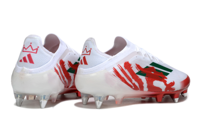 Men's Adidas F50 Elite SG Football Boots - White/Green/Red