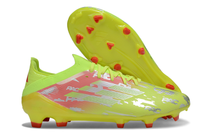 Unisex Adidas F50 Elite FG Football Boots - Yellow/Silver/Red