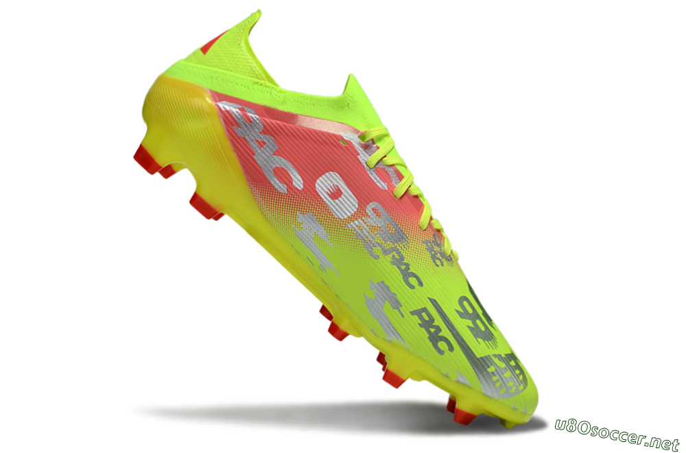 Unisex Adidas F50 Elite FG Football Boots - Yellow/Silver/Red 4