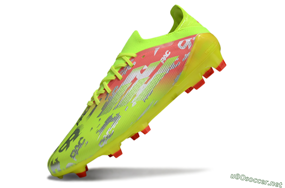 Unisex Adidas F50 Elite FG Football Boots - Yellow/Silver/Red 5
