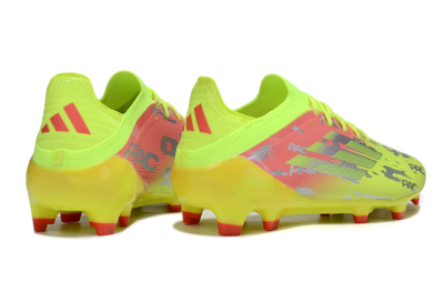 Unisex Adidas F50 Elite FG Football Boots - Yellow/Silver/Red