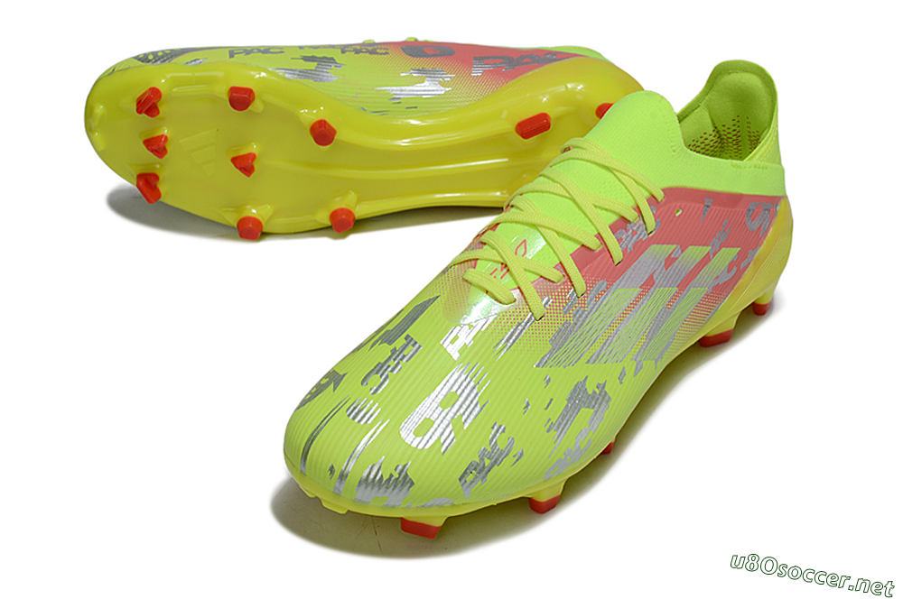Unisex Adidas F50 Elite FG Football Boots - Yellow/Silver/Red 3