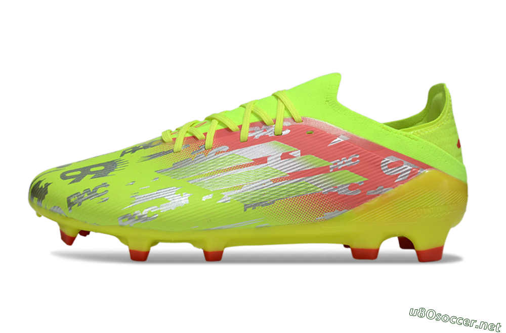 Unisex Adidas F50 Elite FG Football Boots - Yellow/Silver/Red 0