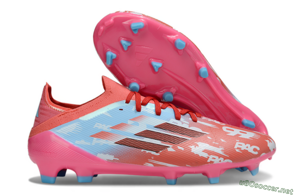 Unisex Adidas F50 Elite FG Football Boots - Red/Blue/Pink 2