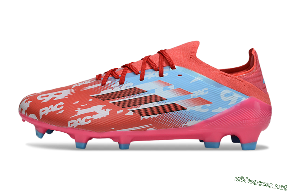 Unisex Adidas F50 Elite FG Football Boots - Red/Blue/Pink 0