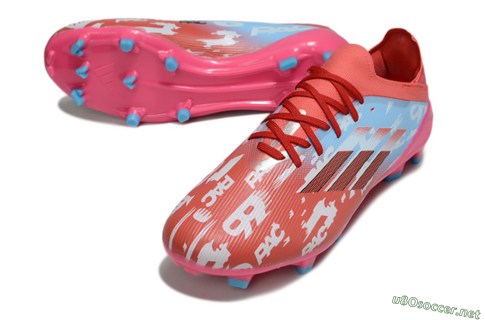 Unisex Adidas F50 Elite FG Football Boots - Red/Blue/Pink 3