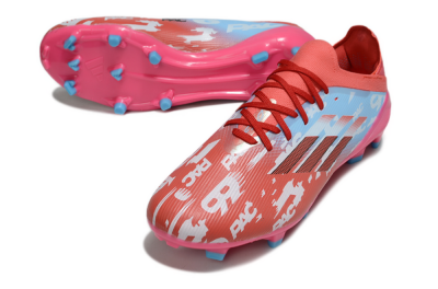 Unisex Adidas F50 Elite FG Football Boots - Red/Blue/Pink