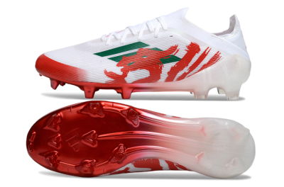 Unisex Adidas F50 Elite FG Football Boots - White/Green/Red
