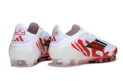 Unisex Adidas F50 Elite FG Football Boots - White/Green/Red