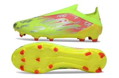 Unisex Adidas F50 Elite Laceless FG Football Boots - Yellow/Silver/Red
