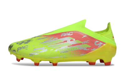 Unisex Adidas F50 Elite Laceless FG Football Boots - Yellow/Silver/Red