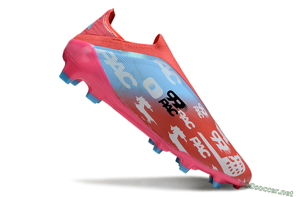 Unisex Adidas F50 Elite Laceless FG Football Boots - Red/Blue/Pink 4