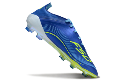 Men's Messi x Adidas F50 Elite FG Football Boots - Blue/Jade/Yellow