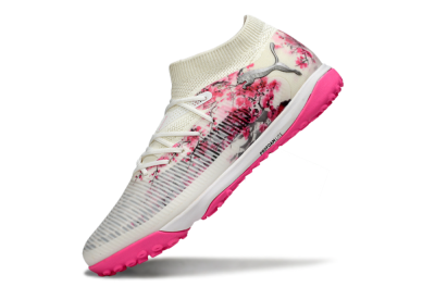 Men's Puma Future 8 Ultimate TF Football Shoes - White/Black/Pink
