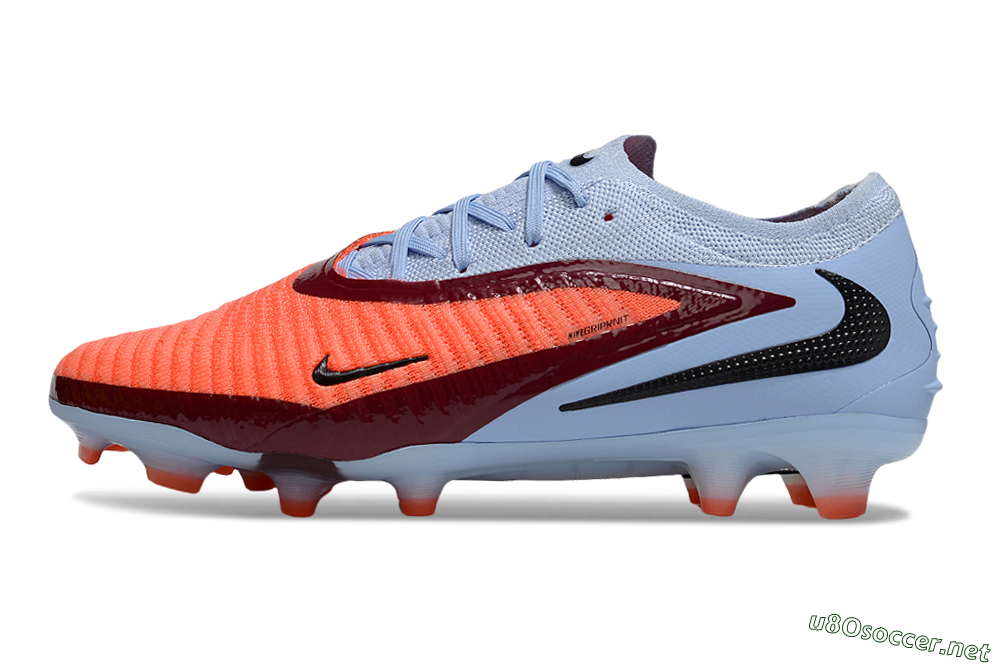 Unisex Nike Phantom 6 Elite Low FG Football Boots - Red/Jade/Black 0