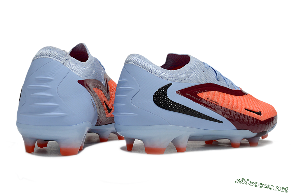Unisex Nike Phantom 6 Elite Low FG Football Boots - Red/Jade/Black 6