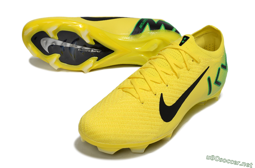 Men's Nike Air Zoom Mercurial Vapor 16 Elite FG Football Boots - Yellow/Black/Green 3