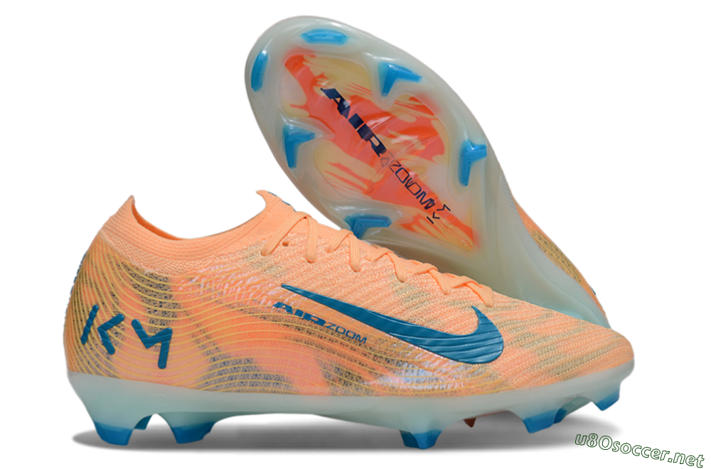 Men's Nike Air Zoom Mercurial Vapor 16 Elite FG Football Boots - Pink/Blue/Yellow 2