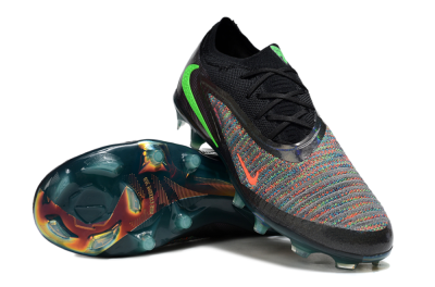 Unisex Nike Phantom 6 Elite Low FG Football Boots - Black/Yellow/Red