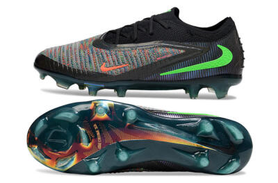 Unisex Nike Phantom 6 Elite Low FG Football Boots - Black/Yellow/Red