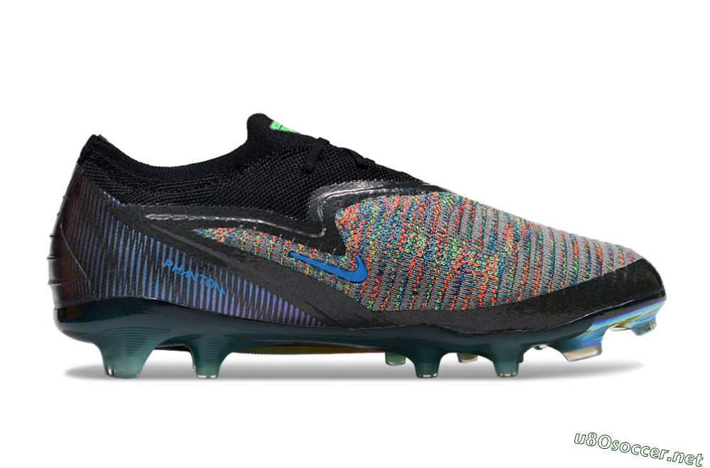 Unisex Nike Phantom 6 Elite Low FG Football Boots - Black/Yellow/Red 7