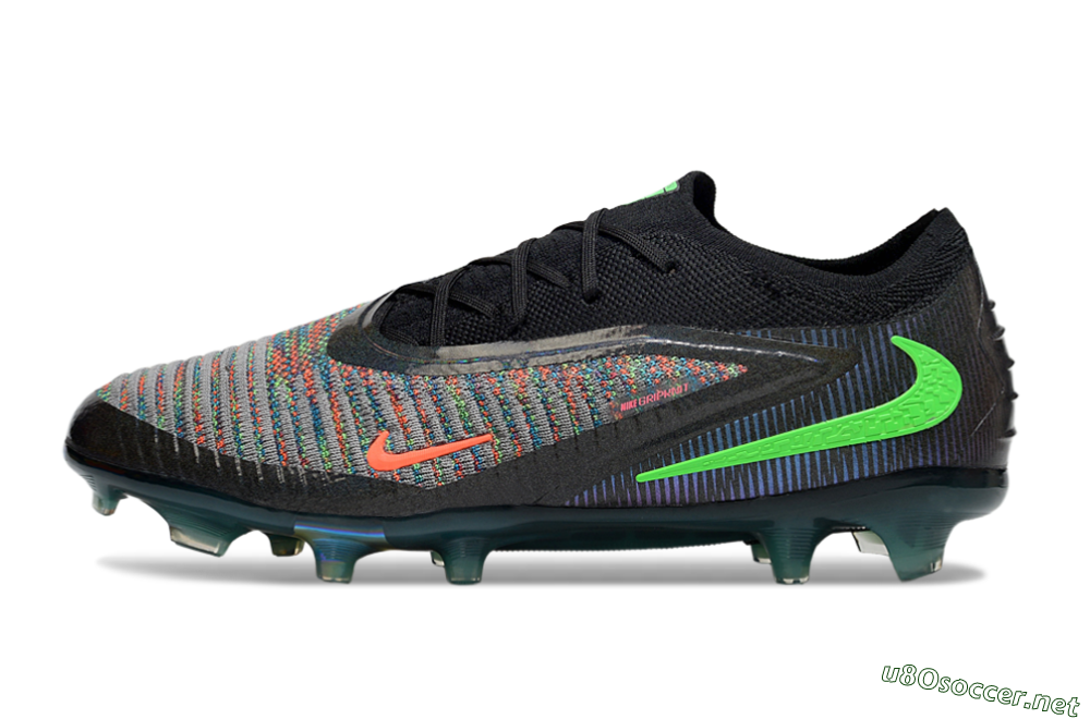 Unisex Nike Phantom 6 Elite Low FG Football Boots - Black/Yellow/Red 0
