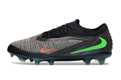 Unisex Nike Phantom 6 Elite Low FG Football Boots - Black/Yellow/Red